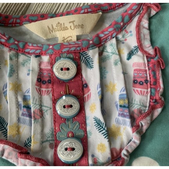 Matilda Jane Christmas Ornament Pastel Dress & Bloomers - Picture 5 of 6
